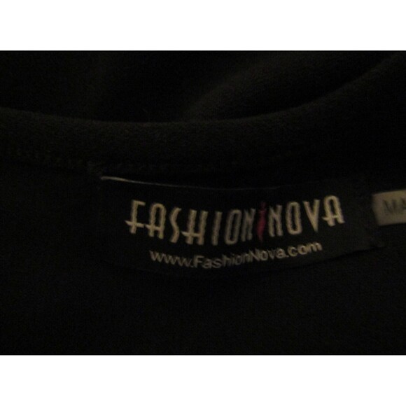 Fashion Nova Jumpsuit Middle Of Things Black Maxi Dress Cobo Womens Plus Size 3X - Picture 7 of 8